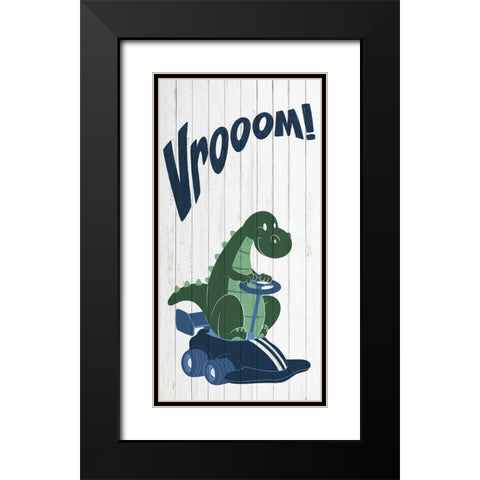 Dino Vroom 1 Black Modern Wood Framed Art Print with Double Matting by Prime, Marcus