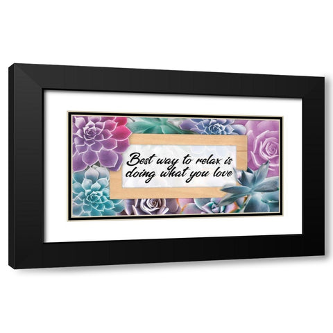Best Love 1 Black Modern Wood Framed Art Print with Double Matting by Prime, Marcus