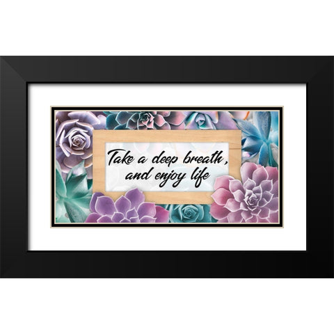 Deep Breaths 1 Black Modern Wood Framed Art Print with Double Matting by Prime, Marcus