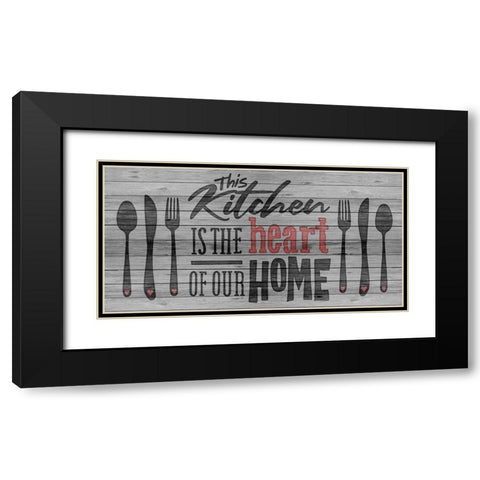 Hearts Home 1 Black Modern Wood Framed Art Print with Double Matting by Prime, Marcus
