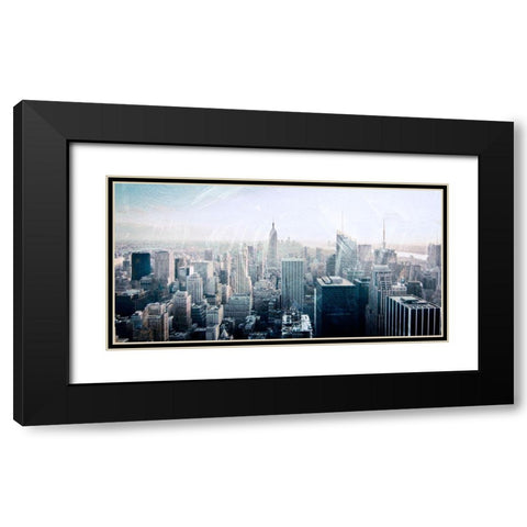 Skyline Exit 2 Black Modern Wood Framed Art Print with Double Matting by Prime, Marcus