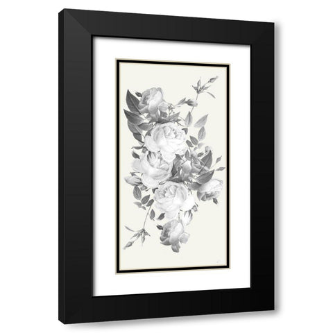 Incognito Florals Black Modern Wood Framed Art Print with Double Matting by Prime, Marcus
