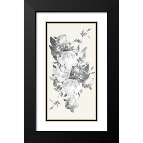 Incognito Florals Black Modern Wood Framed Art Print with Double Matting by Prime, Marcus