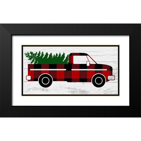 Christmas Delivery Black Modern Wood Framed Art Print with Double Matting by Prime, Marcus