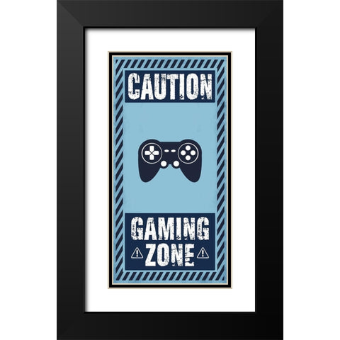 Gamer Zone Black Modern Wood Framed Art Print with Double Matting by Prime, Marcus