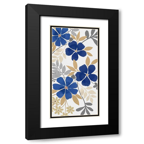 Floral Neutral Bunch 2 Black Modern Wood Framed Art Print with Double Matting by Prime, Marcus