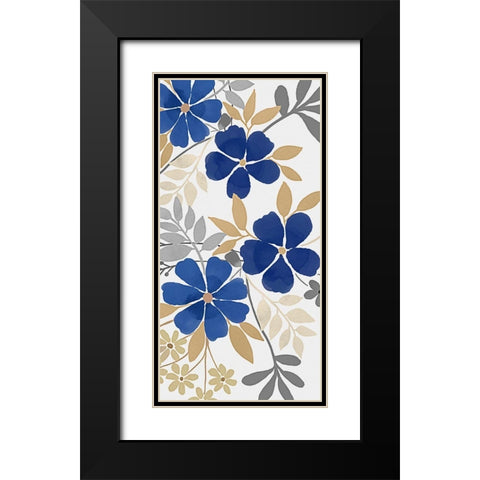 Floral Neutral Bunch 2 Black Modern Wood Framed Art Print with Double Matting by Prime, Marcus