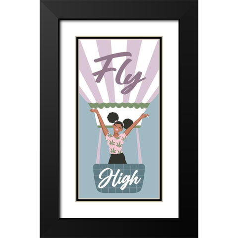 Fly High Black Modern Wood Framed Art Print with Double Matting by Prime, Marcus
