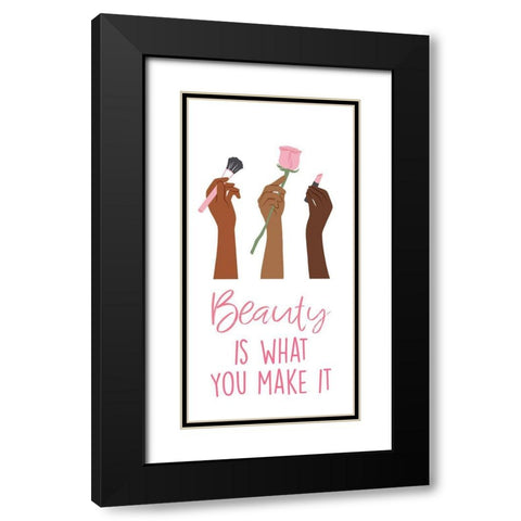 Making Beauty Black Modern Wood Framed Art Print with Double Matting by Prime, Marcus