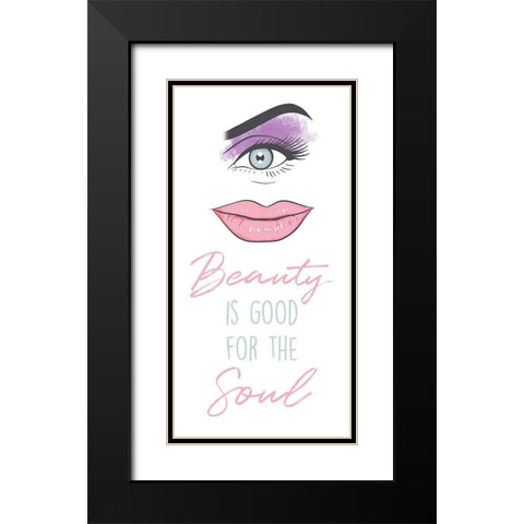Beautiful Soul Black Modern Wood Framed Art Print with Double Matting by Prime, Marcus