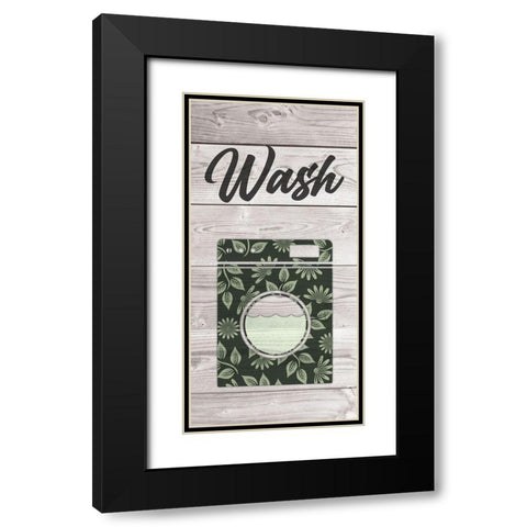 Wash Wood Black Modern Wood Framed Art Print with Double Matting by Prime, Marcus