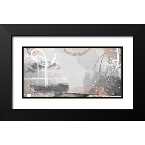 Blush Rush 1 Black Modern Wood Framed Art Print with Double Matting by Prime, Marcus