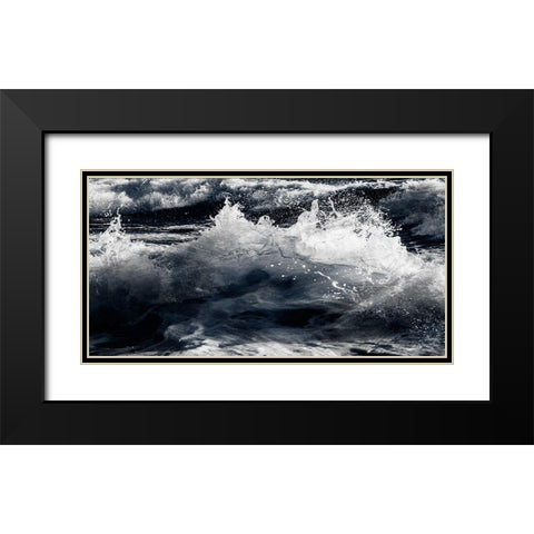 Broken Tide 1 Black Modern Wood Framed Art Print with Double Matting by Prime, Marcus