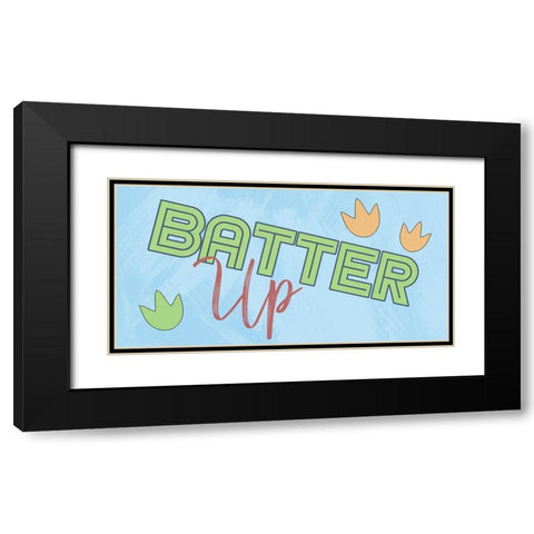 Batter Up Black Modern Wood Framed Art Print with Double Matting by Prime, Marcus