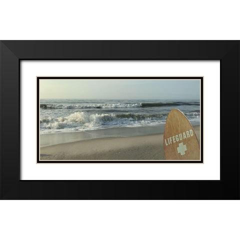 Watchful Lifeguard 1 Black Modern Wood Framed Art Print with Double Matting by Prime, Marcus