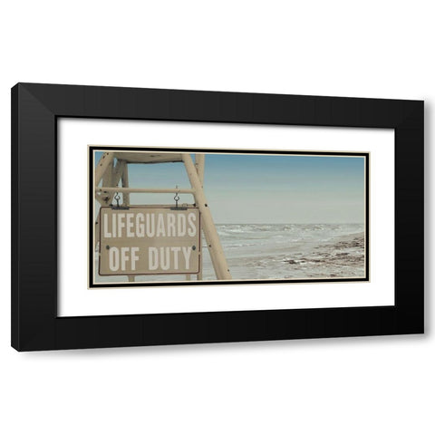 Watchful Lifeguard 2 Black Modern Wood Framed Art Print with Double Matting by Prime, Marcus