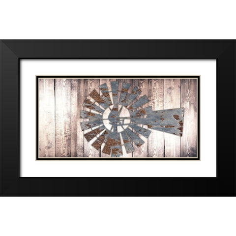 Rusty Windmill 2 Black Modern Wood Framed Art Print with Double Matting by Prime, Marcus