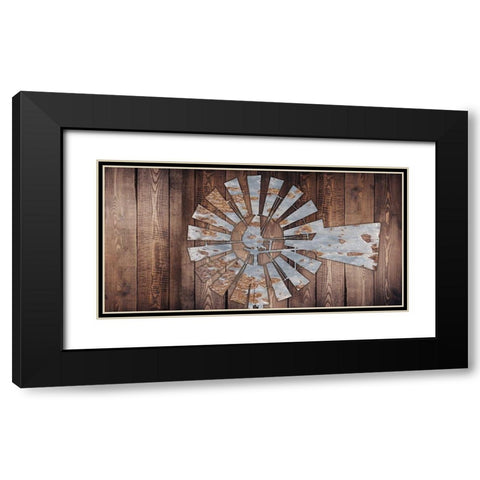 Rusty Windmill Black Modern Wood Framed Art Print with Double Matting by Prime, Marcus