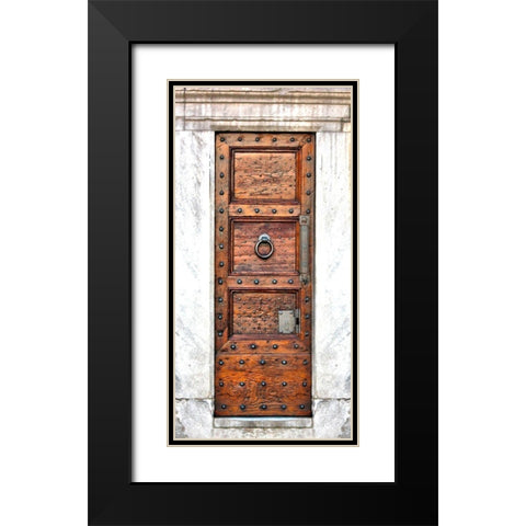 Welcoming Door Black Modern Wood Framed Art Print with Double Matting by Prime, Marcus