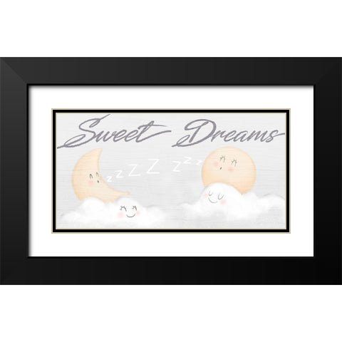 Sweet Dreams Black Modern Wood Framed Art Print with Double Matting by Prime, Marcus