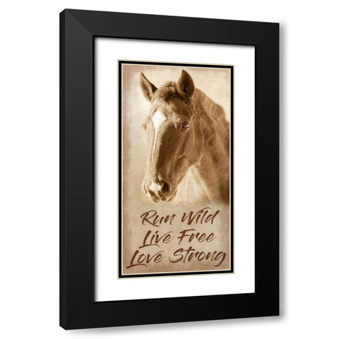 Live Free 1 Black Modern Wood Framed Art Print with Double Matting by Prime, Marcus