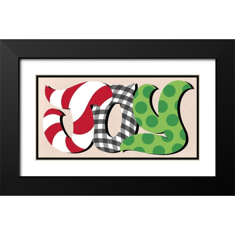 Wrapped Joy Black Modern Wood Framed Art Print with Double Matting by Prime, Marcus