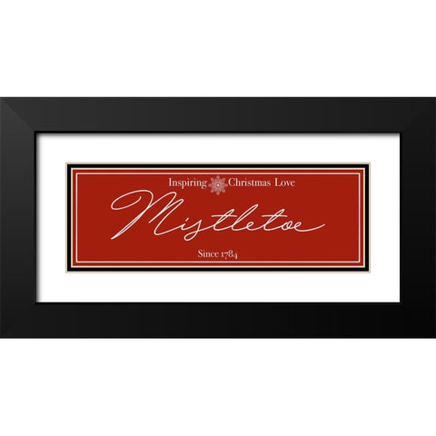 Mistletoe Love 1 Black Modern Wood Framed Art Print with Double Matting by Prime, Marcus