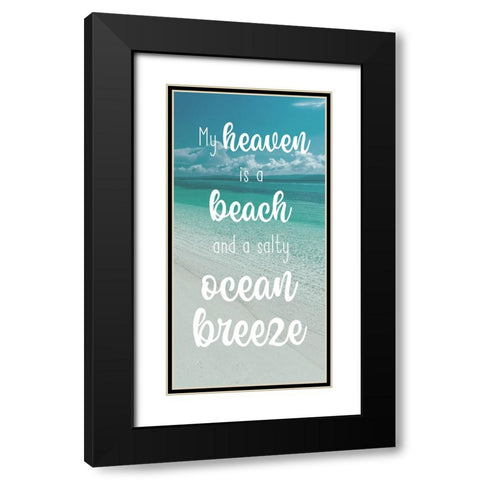 Beach Heaven Black Modern Wood Framed Art Print with Double Matting by Prime, Marcus