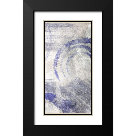 Vanishing Swirls 1 Black Modern Wood Framed Art Print with Double Matting by Prime, Marcus