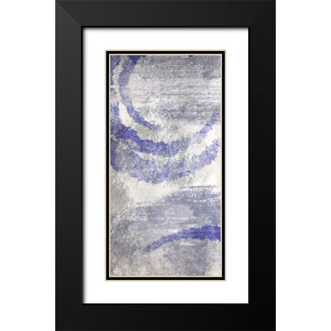 Vanishing Swirls 2 Black Modern Wood Framed Art Print with Double Matting by Prime, Marcus