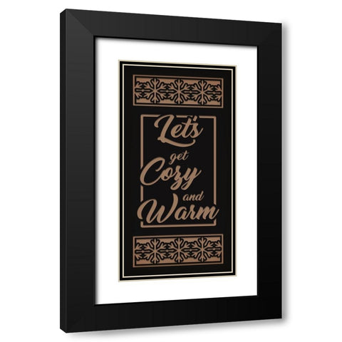 Cozy And Warm Black Modern Wood Framed Art Print with Double Matting by Prime, Marcus