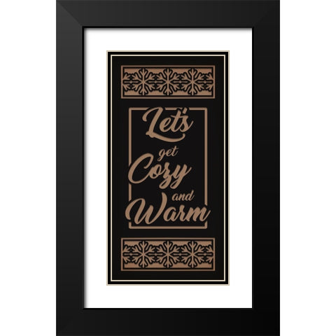 Cozy And Warm Black Modern Wood Framed Art Print with Double Matting by Prime, Marcus