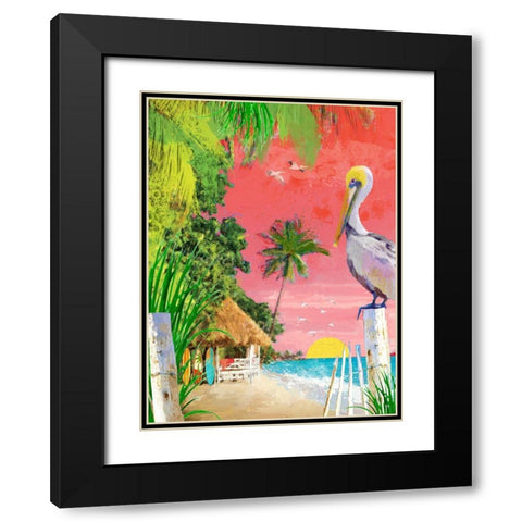Bama Breeze 2 Black Modern Wood Framed Art Print with Double Matting by Miller, Savannah