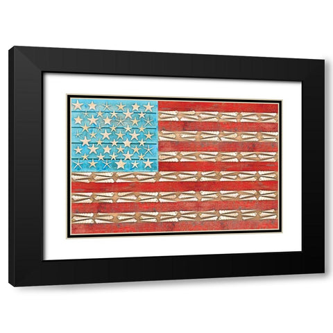 Shells 3 Black Modern Wood Framed Art Print with Double Matting by Miller, Savannah