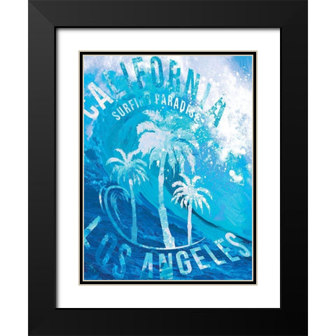 South Coast Curls 2 Black Modern Wood Framed Art Print with Double Matting by Miller, Savannah