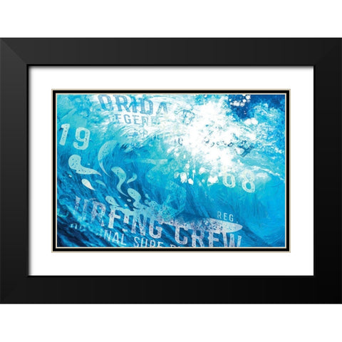 South Coast Curls 3 Black Modern Wood Framed Art Print with Double Matting by Miller, Savannah