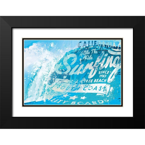 South Coast Curls 4 Black Modern Wood Framed Art Print with Double Matting by Miller, Savannah