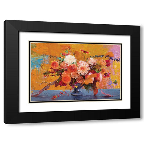 Fall Fireworks 2 Black Modern Wood Framed Art Print with Double Matting by Miller, Savannah