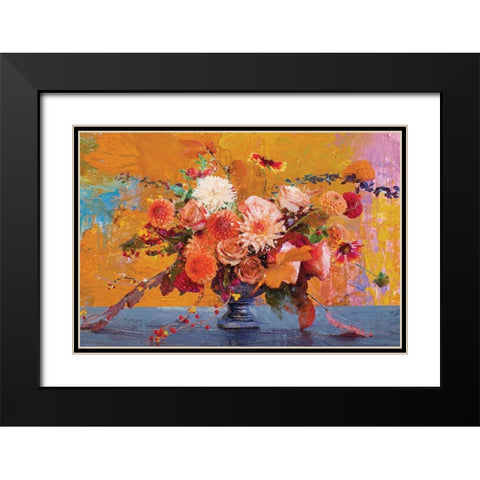 Fall Fireworks 2 Black Modern Wood Framed Art Print with Double Matting by Miller, Savannah
