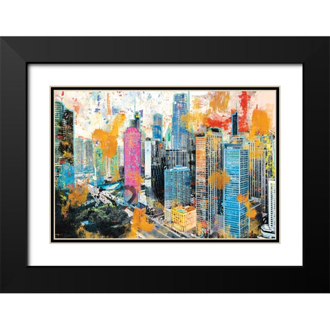 My Kinda Town Black Modern Wood Framed Art Print with Double Matting by Miller, Savannah