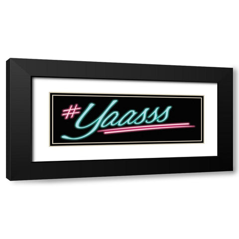 Yaass Black Modern Wood Framed Art Print with Double Matting by Villa, Milli