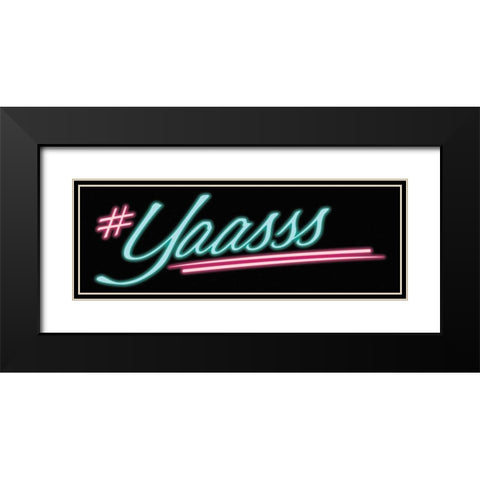 Yaass Black Modern Wood Framed Art Print with Double Matting by Villa, Milli