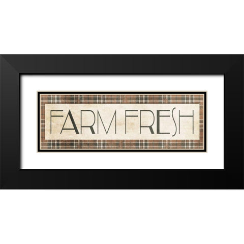 Farm Fresh Muted Colors Black Modern Wood Framed Art Print with Double Matting by Villa, Milli