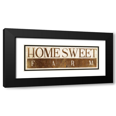 Home Sweet Farm 2 Black Modern Wood Framed Art Print with Double Matting by Villa, Milli
