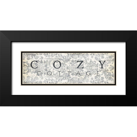 Cozy Cottage Black Modern Wood Framed Art Print with Double Matting by Villa, Milli