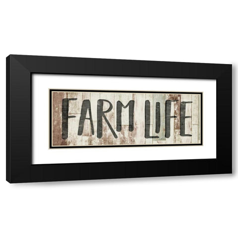 Farm Life Black Modern Wood Framed Art Print with Double Matting by Villa, Milli