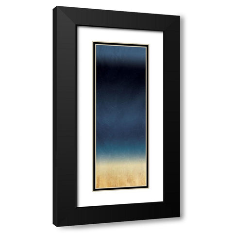 Midnight Gold Black Modern Wood Framed Art Print with Double Matting by Villa, Milli