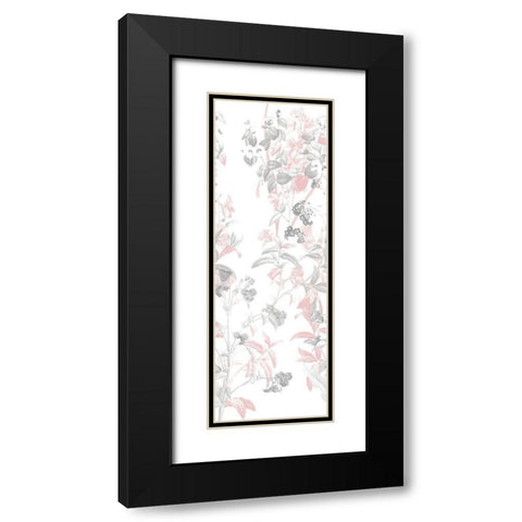 Blush In The Wind Black Modern Wood Framed Art Print with Double Matting by Villa, Mlli