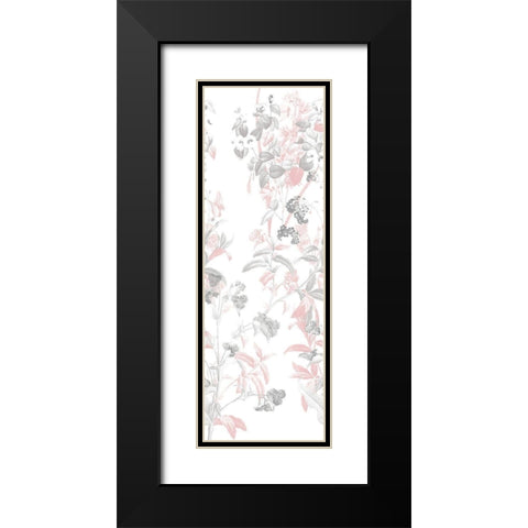 Blush In The Wind Black Modern Wood Framed Art Print with Double Matting by Villa, Mlli