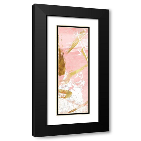 Blush Mess Black Modern Wood Framed Art Print with Double Matting by Villa, Mlli